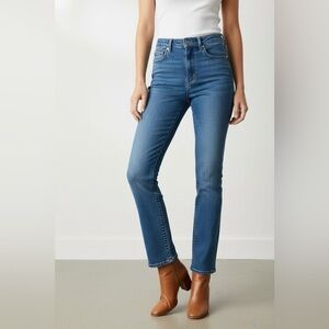 AMO Bella Slim Boot High Rise Jeans Blue Jay 25